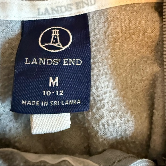 Lands' End | Light Gray Polartec Fleece Vest | Sz M - Picture 7 of 8